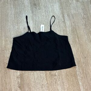 THE DROP BLACK CROP TOP SIZE L